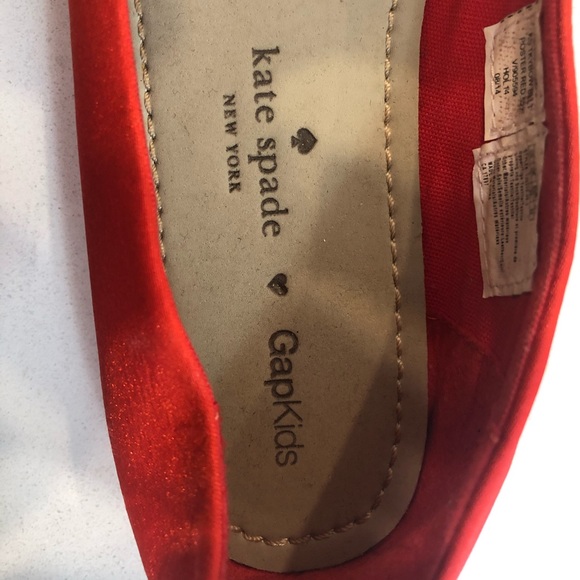 Kate Spade x GapKids Red Ballerina Shoes - Picture 3 of 10